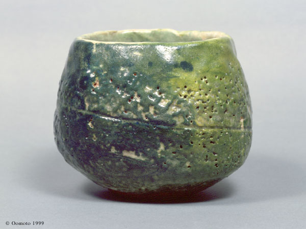 Onisaburo Deguchi " Sokainonami " Scintillating Bowl (tea bowl) height87mm x caliber83mm