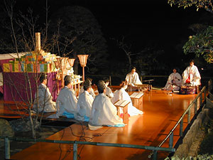 The setting, the lighting, the music and the cadence of the chanting create a magical moment.